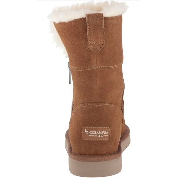 Koolaburra by UGG Aribel Short Boot women’s size 7 light chestnut brown tan EUC - Picture 4 of 8